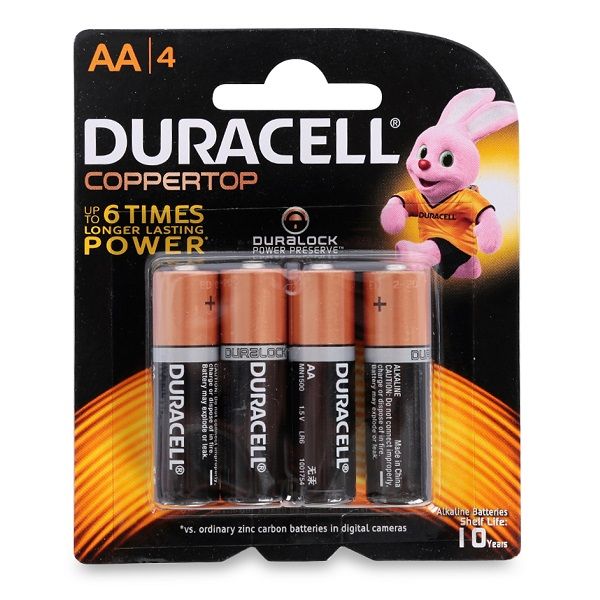 PIN DURACELL MN1500B4 - AA BP4 (VỈ 4 PIN)