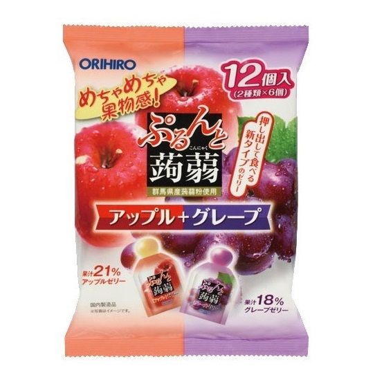 Thạch Vị Táo Và Nho Orihiro 240g