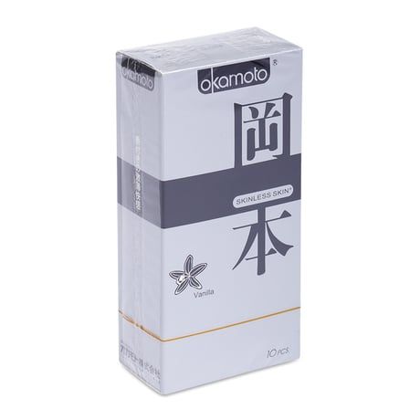 Bao cao su Okamoto Skinless Skin Vanilla 10`S hộp 10 cái