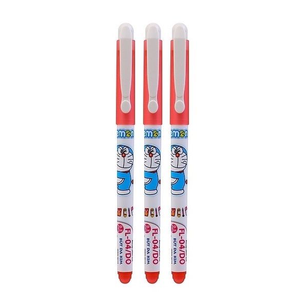 Vỉ 3 Bút Lông Kim Thiên Long FL04/DO- Đỏ