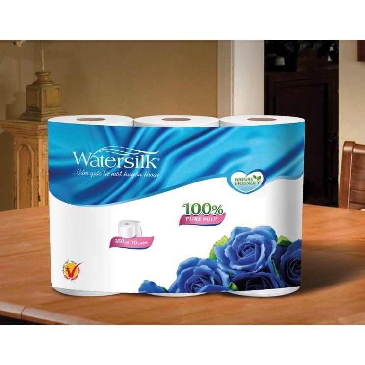 Giấy Vệ Sinh WaterSilk 6 Cuộn 35M