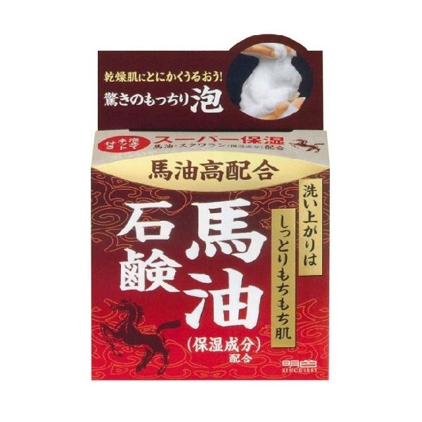 Xà Bông Rửa Mặt Meishoku Dưỡng Ẩm Tinh Chất Dầu Ngựa 80g