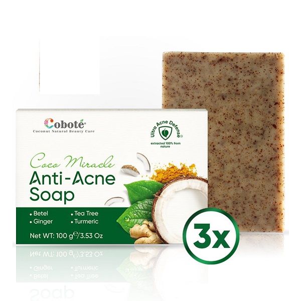 Xà Phòng Ngăn Ngừa Mụn Coboté Coco Miracle Anti-Acne Soap 100g