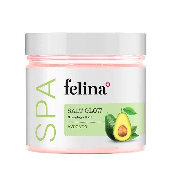Muối Tắm Tẩy Tế Bào Chết Chiết Xuất Bơ Felina Salt Glow Avocado 500g