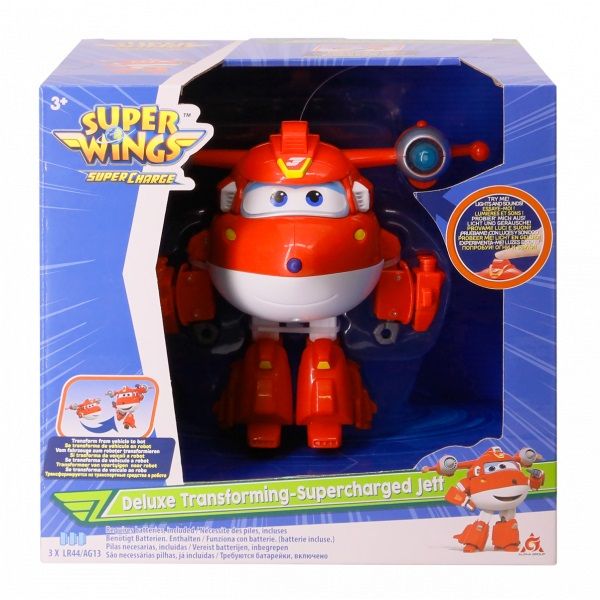 Đồ Chơi Superwings Robot Biến Hình Cỡ Lớn Có Đèn Và Âm Thanh Jett Siêu Cấp YW740431