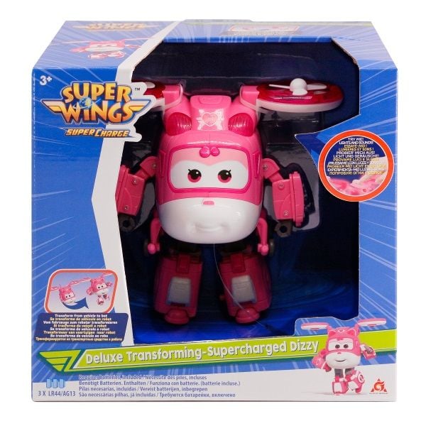 Đồ Chơi Superwings Robot Biến Hình Cỡ Lớn Có Đèn Và Âm Thanh Dizzy YW740434