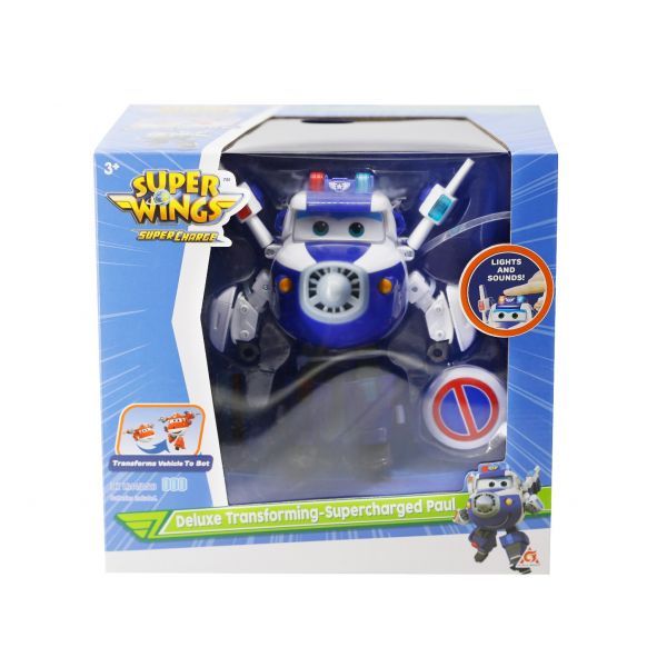 Đồ Chơi Superwings Robot Biến Hình Cỡ Lớn Có Đèn Và Âm Thanh Paul Siêu Cấp YW740925