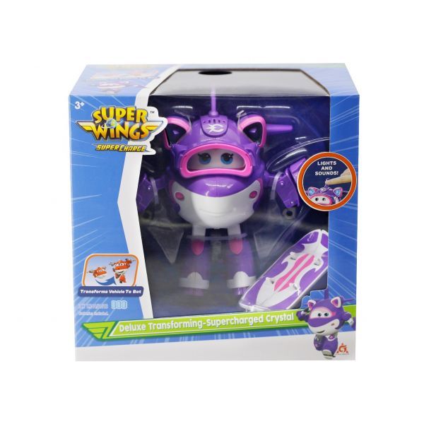Đồ Chơi Superwings Robot Biến Hình Cỡ Lớn Có Đèn Và Âm Thanh Crystal Siêu Cấp YW740963