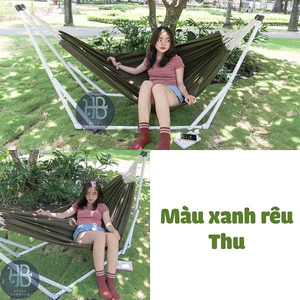 Lưới Võng Bitra Canvas - Màu Xanh Rêu