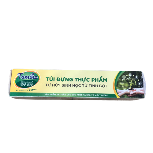 Túi Thực Phẩm Tự Hủy Sinh Học Từ Tinh Bột 25x35CM 70 Túi
