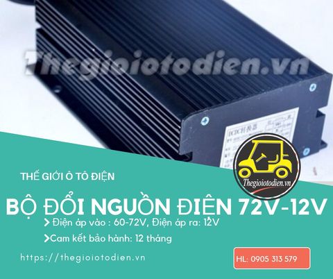  Bộ đổi nguồn điện 72V-12V 