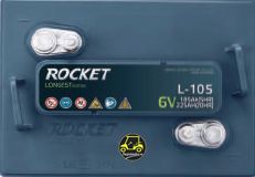 Ắc quy xe điện chở khách Rocket L-105 (6V-225Ah)