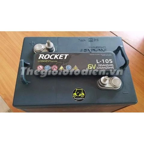  Ắc quy xe điện chở khách Rocket L-105 (6V-225Ah) 