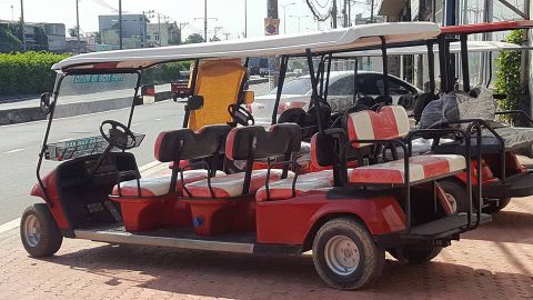  Ô tô điện du lịch EZGO 11 chỗ ngồi. 