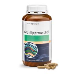 GRUNLIPP MUSCHEL - VIÊN UỐNG ĐIỀU TRỊ KHÔ KHỚP CHIẾT XUẤT TỪ VẸM XANH BIỂN, lọ 340 viên