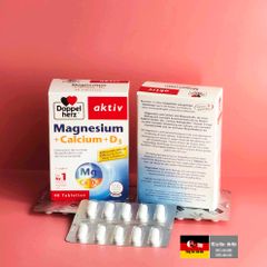 DOPPELHERZ Magnesium+Calcium+D3 - Viên nén Magie hỗ trợ cơ bắp và xương khớp, hộp 40 viên