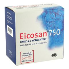 THUỐC HẠ MỠ MÁU DẠNG VIÊN NANG- EICOSAN 750 Omega 3 cô đặc (hộp 120 viên)