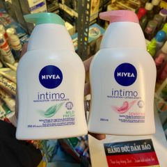 Nivea Intimo Waschlotion Sensitive - Dung dịch vệ sinh cho da nhạy cảm, 250ml