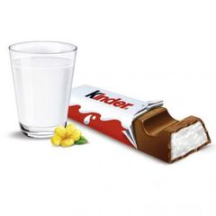 SCHOKOLADE KINDER - Kẹo socola nhân kem sữa ngọt thơm (60% sữa) - Hộp 100g (8 thanh x 12,5g)