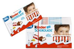 SCHOKOLADE KINDER - Kẹo socola nhân kem sữa ngọt thơm (60% sữa) - Hộp 100g (8 thanh x 12,5g)