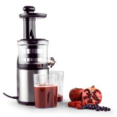 KLARSTEIN - Máy ép trái cây tốc độ chậm 200W 80v/p màu bạc - Flowjuicer Entsafter Slow Juicer  Edelstahl