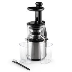 KLARSTEIN - Máy ép trái cây tốc độ chậm 200W 80v/p màu bạc - Flowjuicer Entsafter Slow Juicer  Edelstahl