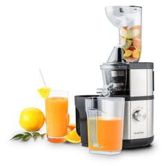 KLARSTEIN - Máy ép trái cây tốc độ chậm 400W 60v/p màu ghi - Fruitberry Slow Juicer Edelstahl