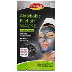 SCHAEBENS Aktivkohle Peel off maske - Mặt nạ lột làm sạch da vùng chữ T với than hoạt tính 2gói x 8ml