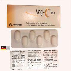 Thuốc trị viêm, rối loạn môi trường âm đạo do vi khuẩn - Vagi- C fem, hộp 12v
