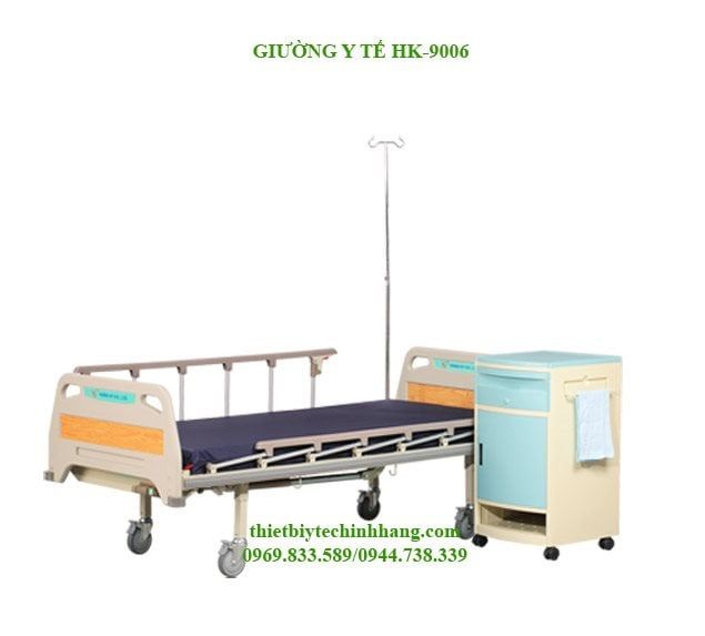 GIƯỜNG Y TẾ 2 TAY QUAY HK-9006