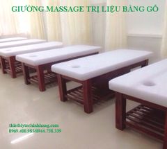 GIƯỜNG MASSAGE TRỊ LIỆU BẰNG GỖ