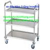 XE ĐẨY TIÊM 3 TẦNG INOX