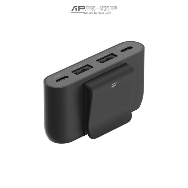 Bộ chia sạc nhanh elkin BOOST CHARGE 4 Port Power Extender 30W Charger | 2 USB C | 2 USB A