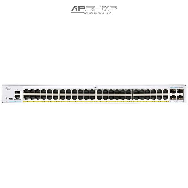 Switch Cisco CBS250 Smart 48Port GE, Partial PoE, 4x1G SFP - Hàng chính hãng