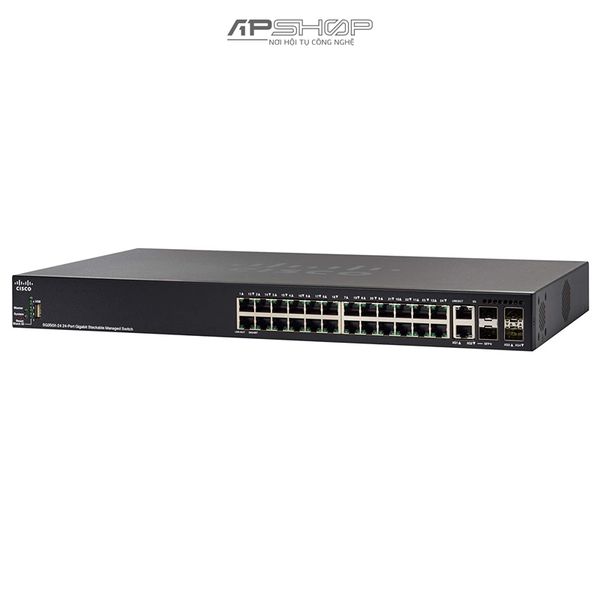 Switch Cisco SG350X 24Port Gigabit (16-port PoE+/60W) Stackable Managed Switch - Hàng chính hãng
