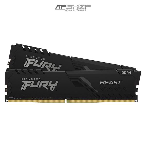 Ram Kingston Fury Beast Black 16GB 2x8GB Bus 3600 CL17 - Hàng chính hãng