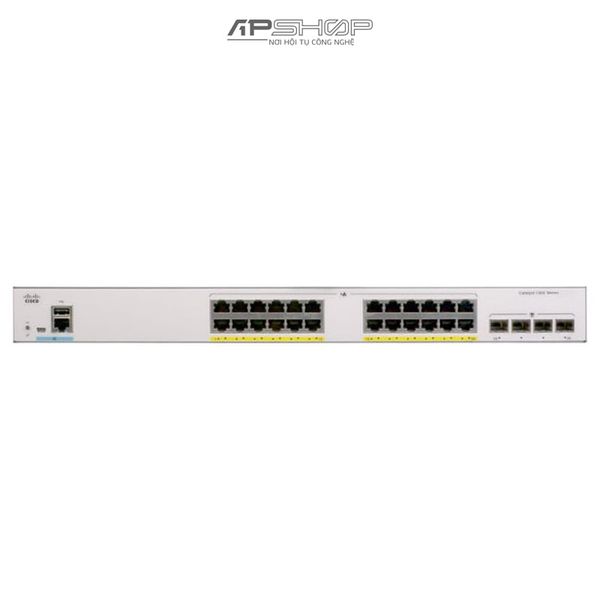 Switch Cisco C1000 24x 10/100/1000 Ethernet ports, 4x 1G SFP uplinks - Hàng chính hãng