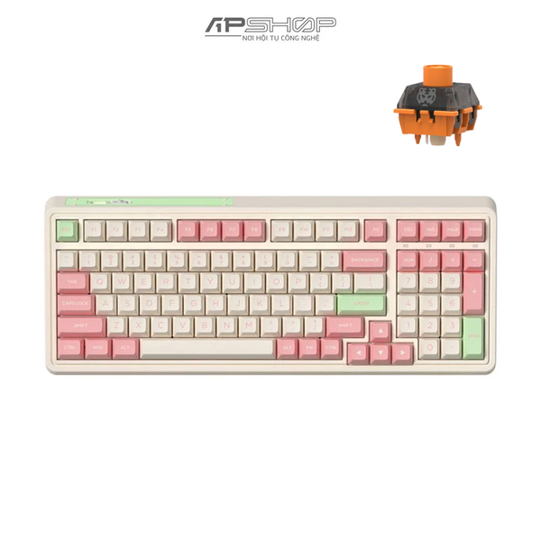 Bàn phím FL Esport CMK99SAM Strawberry Sundae RGB Hotswap 3 Mod | Chính hãng