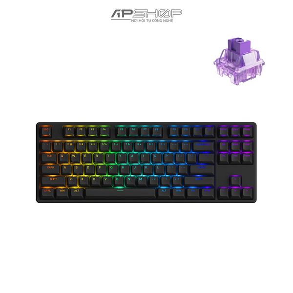 Bàn phím AKKO 5087 RGB Black ASA Hotswap | Chính hãng