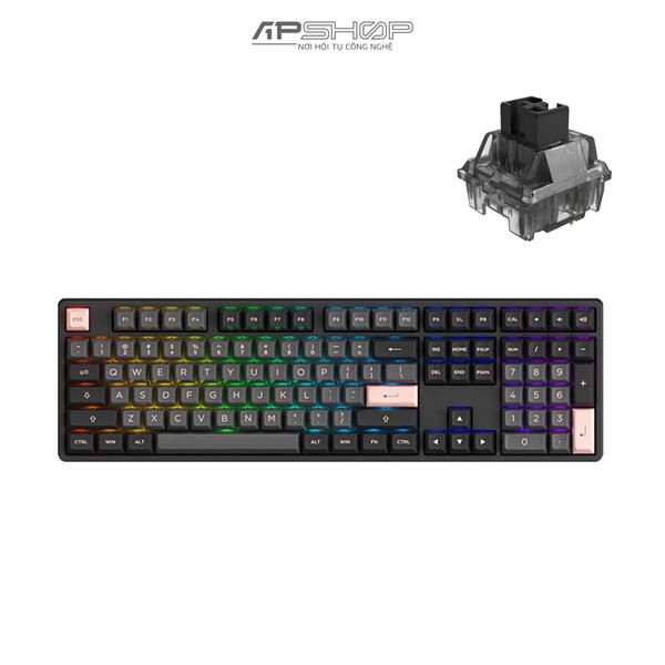 Bàn phím AKKO 5108S Black Pink RGB 1 Mod | Hotswap | Chính hãng