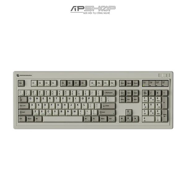 Bàn phím cơ không dây FL Esports OG104 Retro Grey RGB | 3 Mod