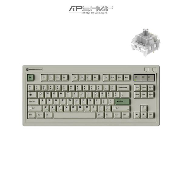 Bàn phím cơ không dây FL Esports OG87 Classic White RGB | 3 Mod