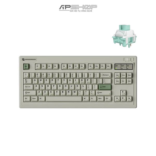 Bàn phím cơ không dây FL Esports OG87 Classic White RGB | 3 Mod