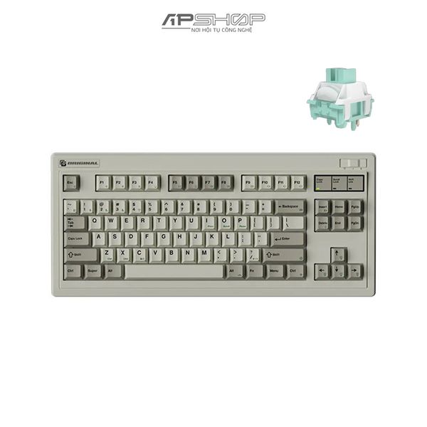 Bàn phím cơ không dây FL Esports OG87 Retro Grey RGB | 3 Mod