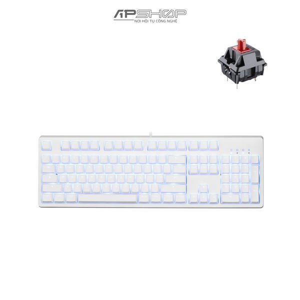 Bàn phím E-DRA EK3104 Ice White Huano Switch | Chính Hãng