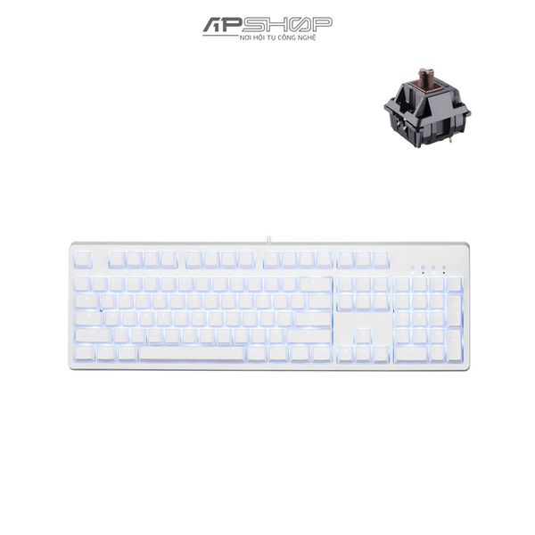 Bàn phím E-DRA EK3104 Ice White Huano Switch | Chính Hãng