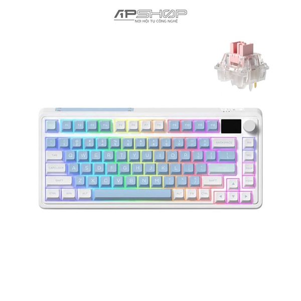 Bàn phím FL Esport CMK75SAM Lake Placid Blue RGB Hotswap | 3 Mod | Chính hãng