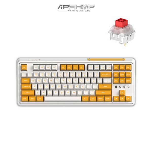 Bàn phím FL Esport CMK87 SAM Yellow & White RGB 3 Mod