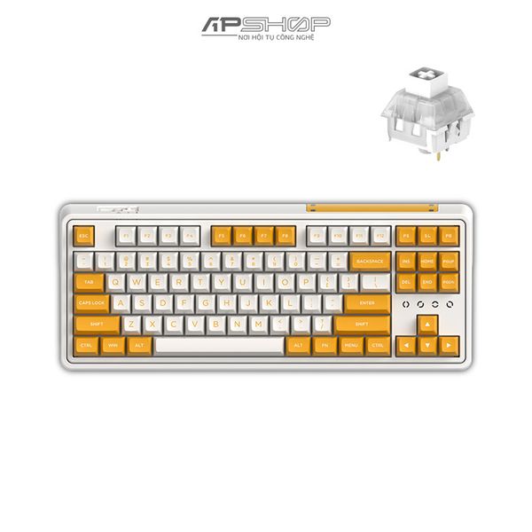 Bàn phím FL Esport CMK87 SAM Yellow & White RGB 3 Mod