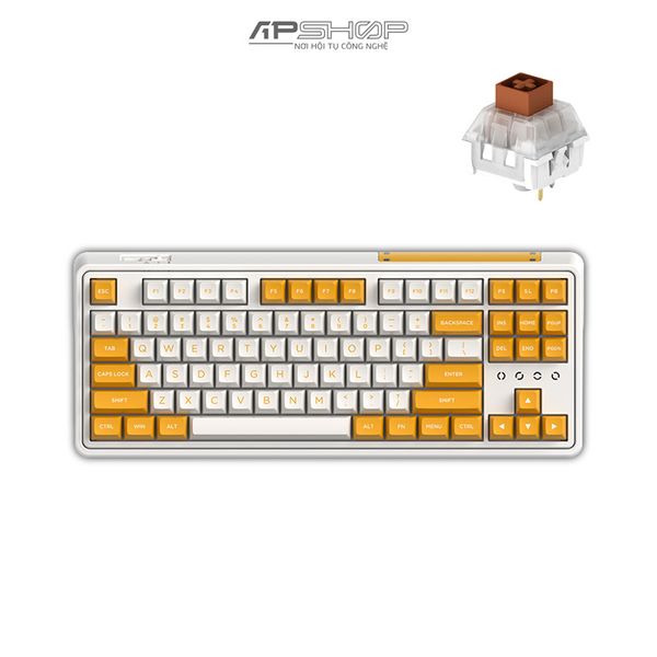 Bàn phím FL Esport CMK87 SAM Yellow & White RGB 3 Mod